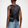 Top in Black Satin