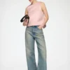 Top in Pink Satin