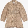 Trench Coat in Printed Cotton