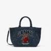 Tweed Denim Small Bear Tote