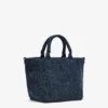 Tweed Denim Small Bear Tote