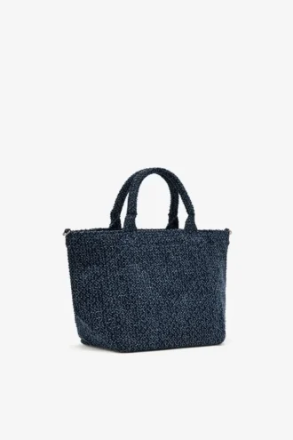 Tweed Denim Small Bear Tote